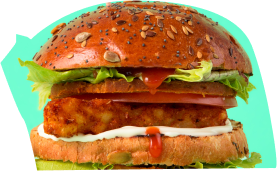 Biff's vegan Jack Bauer of Tower jackfruit burger