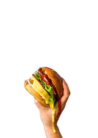 Biff's dripping vegan burger and sauce