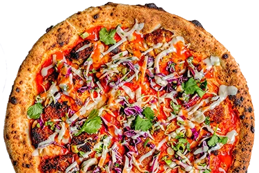 Biff's vegan pizza, plant based food