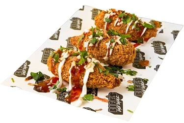 Biff's vegan chicken wings made from jackfruit